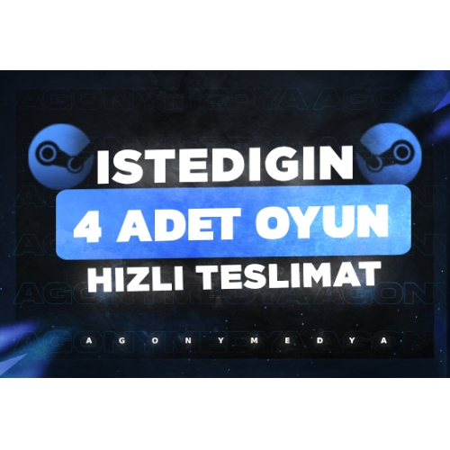  İstediğiniz 4 Steam Oyunu Garanti + Destek